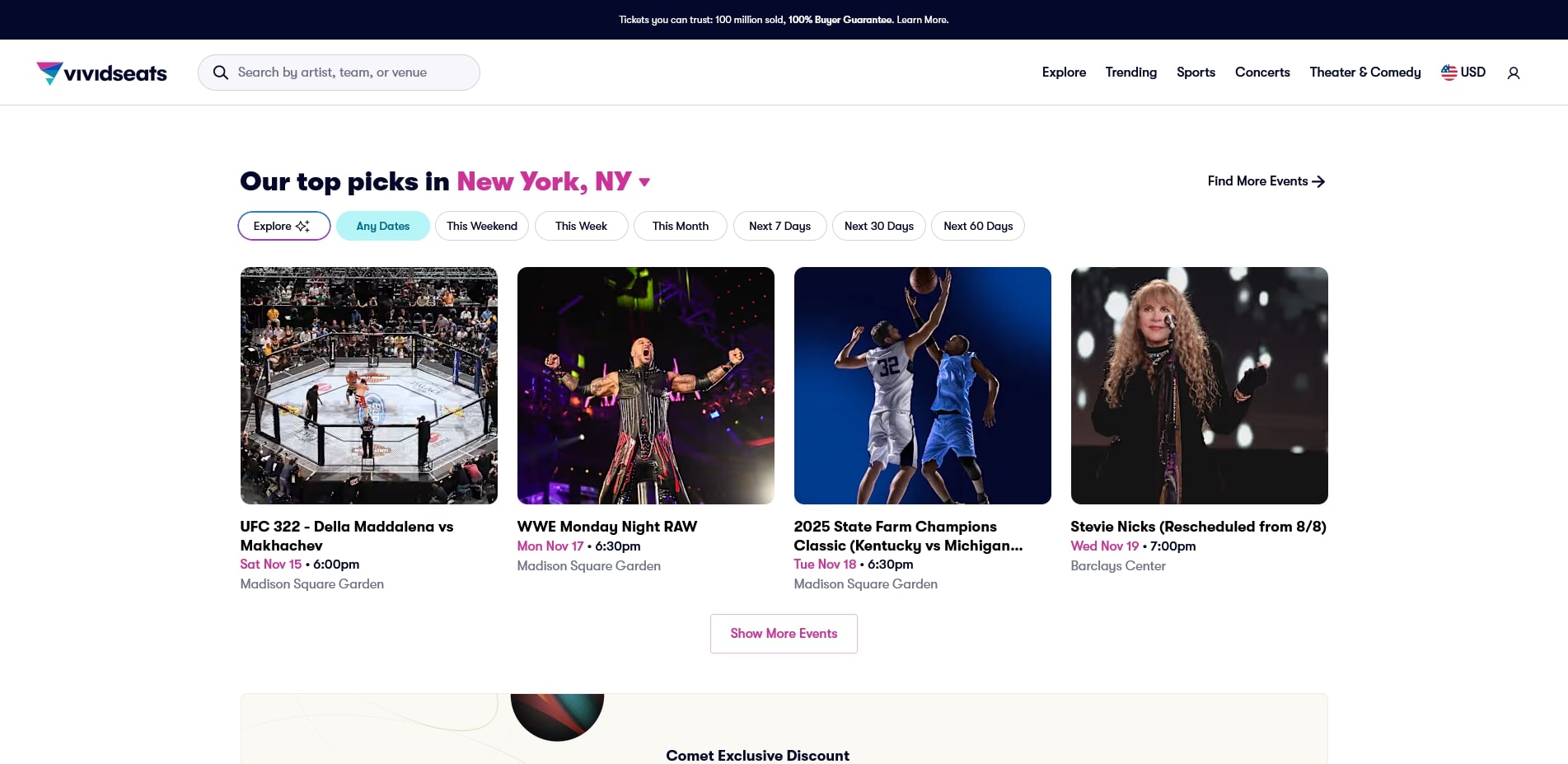 Vivid Seats promo codes